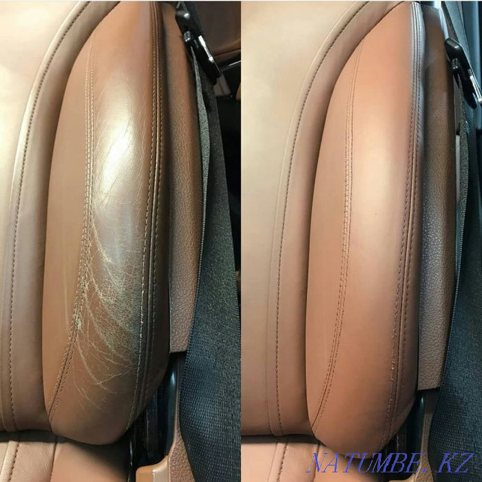 Restoration of the Skin of the Auto Salon! Plastic, Leather, Wood and Fabric Repair! Astana - photo 6