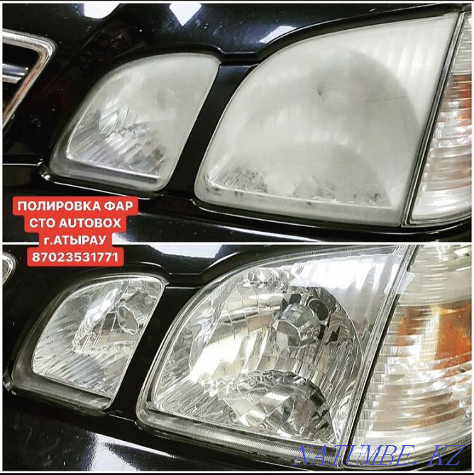 STO «AUTOBOX» фарларын кәсіби жылтырату  Атырау - изображение 3