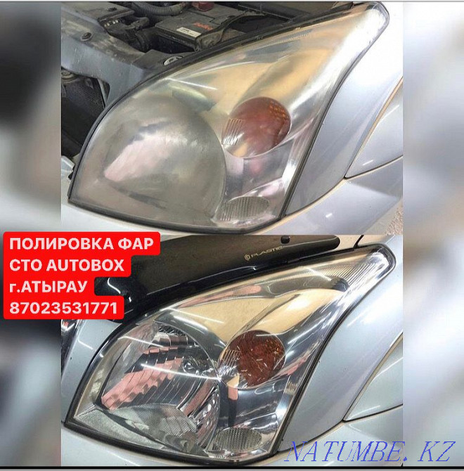 СТО" AUTOBOX " Полировка фар Атырау - изображение 7