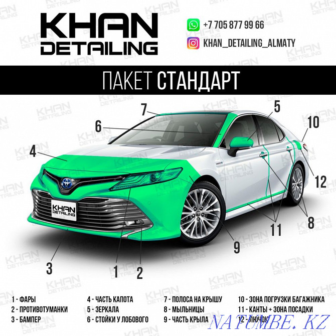 Антигравийная бронепленка, оклейка фар, оклейка кузова. Khan Detailing Алматы - изображение 4