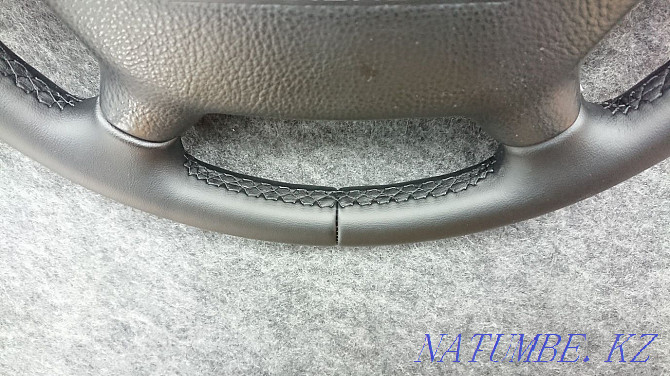 Steering wheel upholstery in leather, eco-leather. Padding of casings and gearshift knobs. Karagandy - photo 2