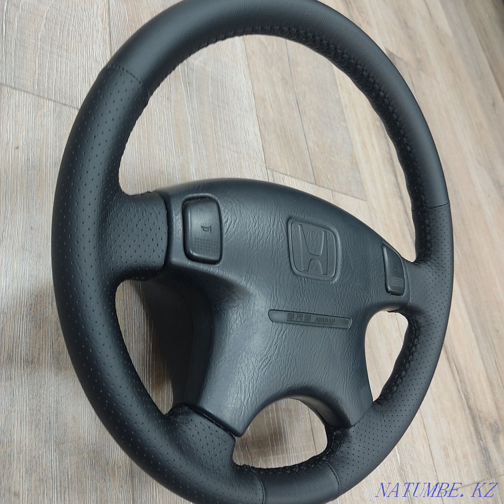 Steering wheel braid, steering wheel reupholstering from 10 thousand rubles Astana - photo 8
