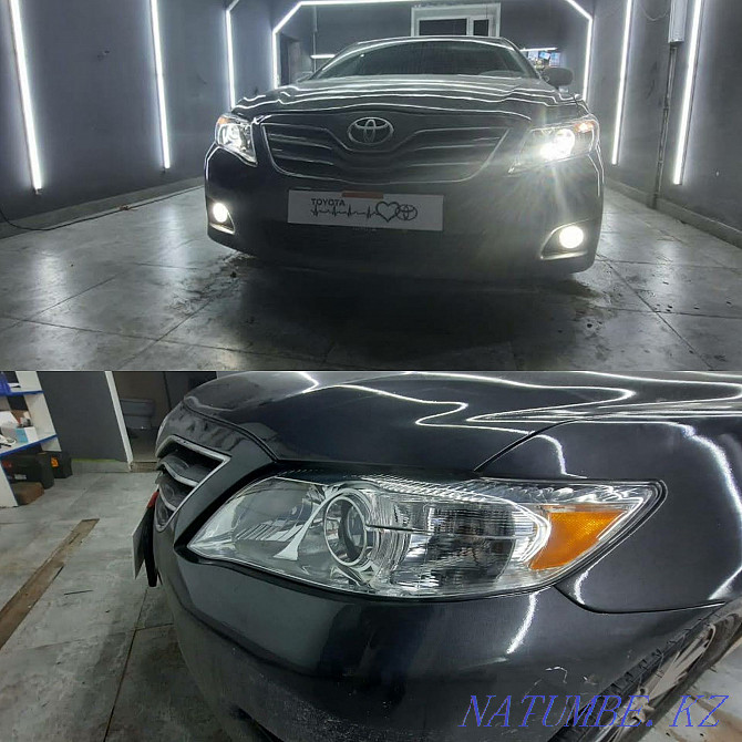 Restoration of headlights Replacement of lenses, replacement of sealant, installation of LED flashes Astana - photo 1