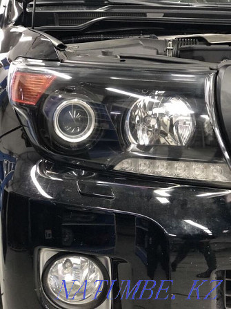Repair of headlights installation of bi led lenses Polishing adjustment of headlights replacement of lenses Astana - photo 6