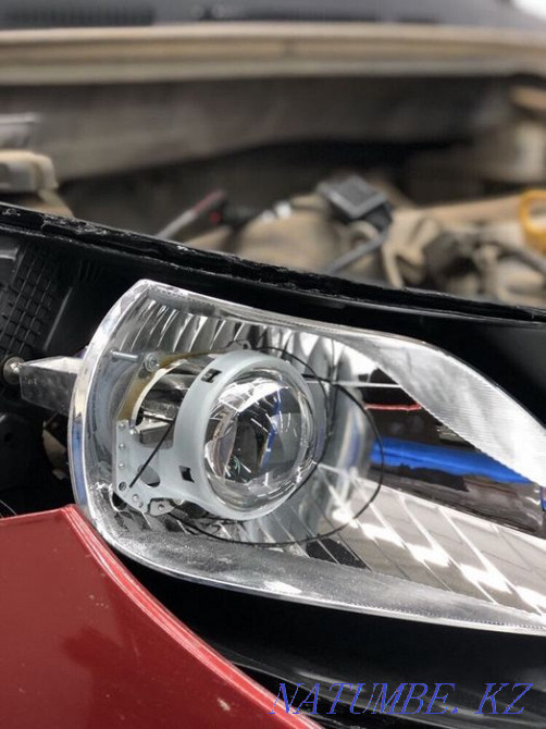 Ремонт фар установка bi led линз Полировка регулировка фар замена линз Астана - изображение 4