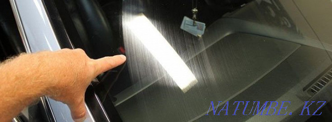 Glass polishing. Auto glass side, windshield, rear! Auto glass repair Astana - photo 2