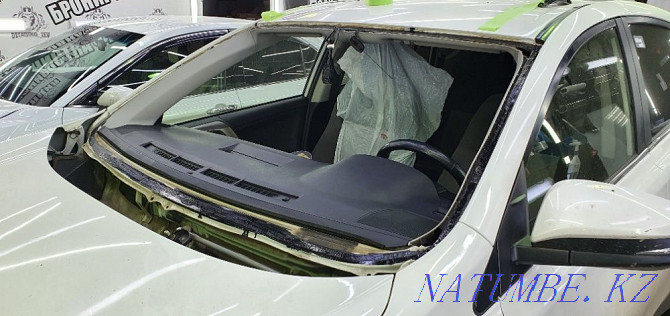 Glass polishing. Auto glass side, windshield, rear! Auto glass repair Astana - photo 5