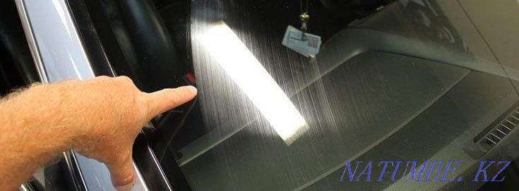 Glass polishing. Auto glass side, windshield, rear! Auto glass repair Astana - photo 2