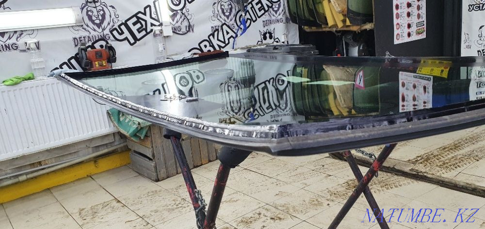Glass polishing. Auto glass side, windshield, rear! Auto glass repair Astana - photo 4