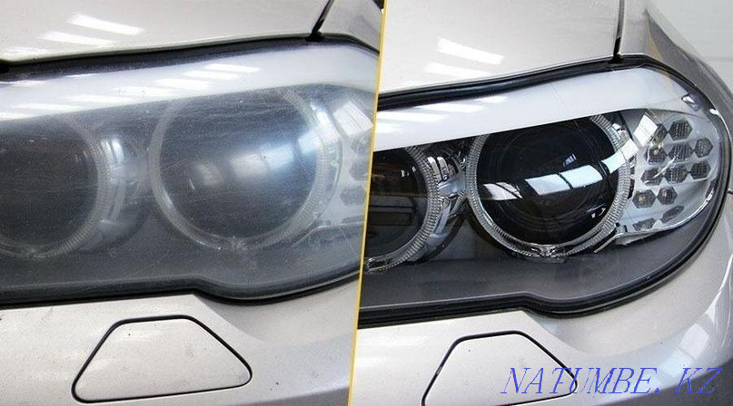 Полировка фар от 3000 тг за фару Усть-Каменогорск - изображение 1