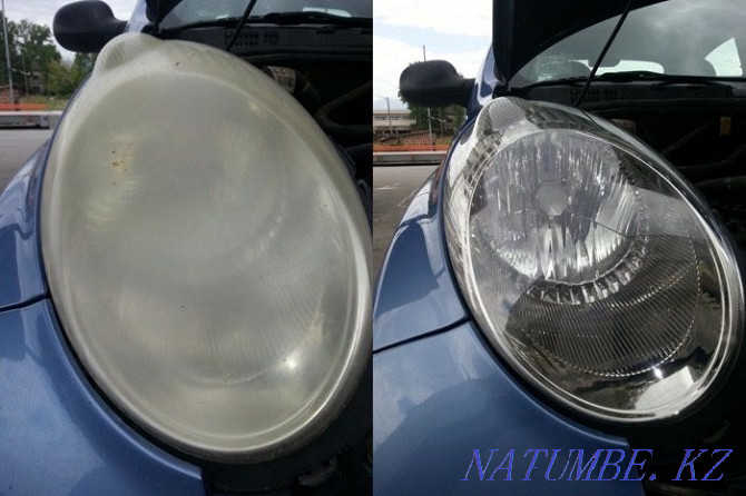 Headlight polishing 4999 tg. For a couple!!! Almaty - photo 1