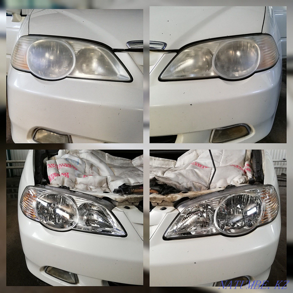 Polishing of headlights of any complexity, outside Kostanay - photo 1