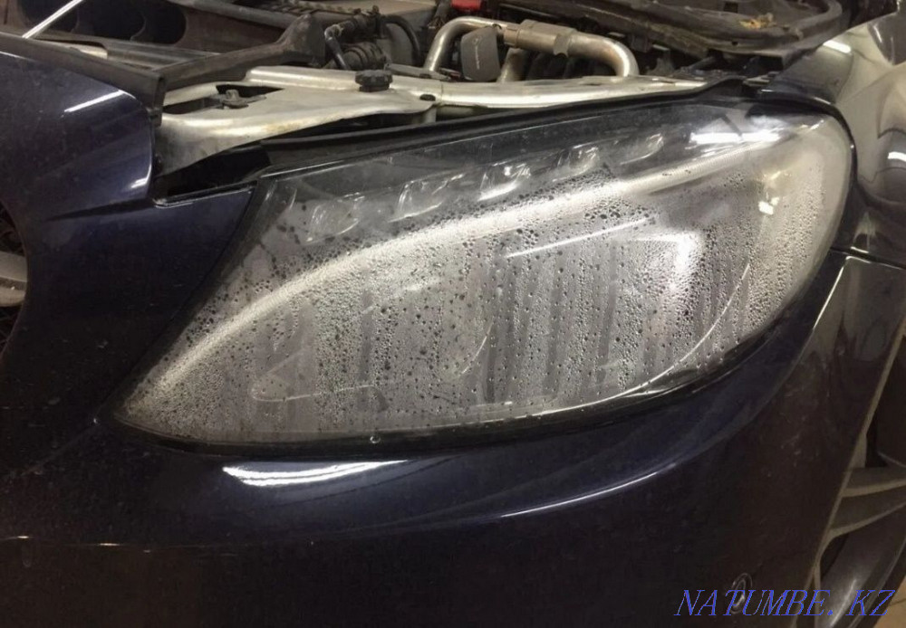 Repair polishing headlight cleaning /lenses installation/!chips cracks Toning Almaty - photo 3