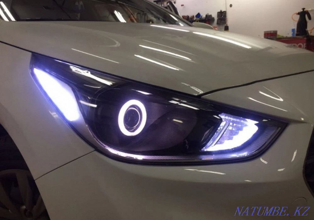 Repair polishing headlight cleaning /lenses installation/!chips cracks Toning Almaty - photo 4