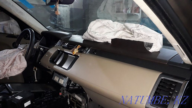 Перетяжка салона торпедо панели.Srs Airbag. Пошив салона реставрация Астана - изображение 6