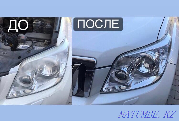 Полировка,бронирование фар ДЕШЕВО,устранение царапин с кузова и тд Астана - изображение 1