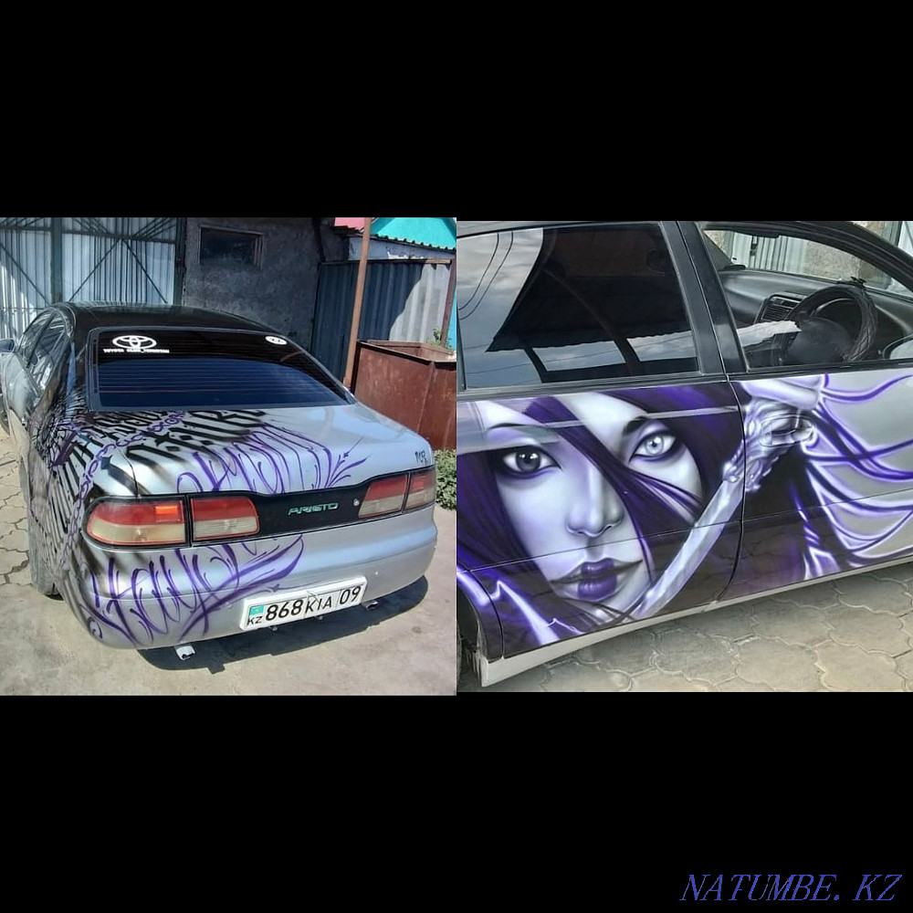 Airbrushing, painting cars, motorcycles, helmets, heavy equipment, etc. Almaty - photo 5
