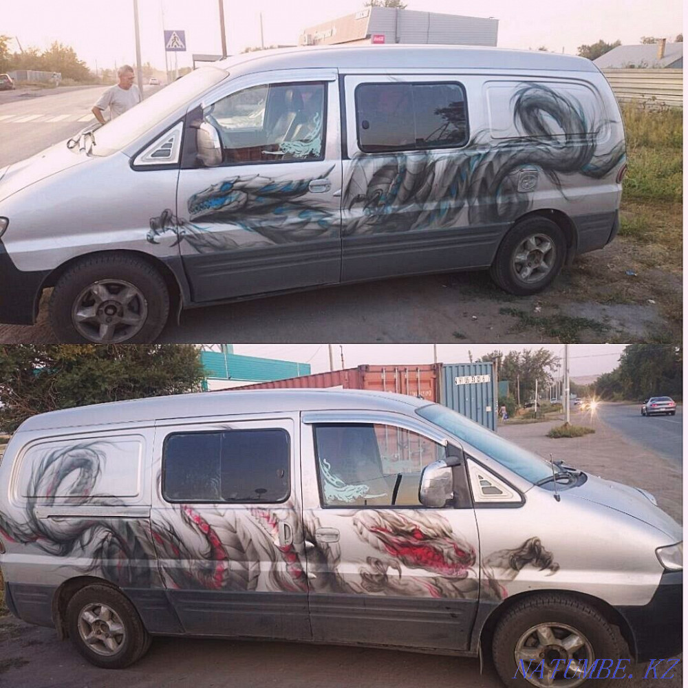 Airbrushing, painting cars, motorcycles, helmets, heavy equipment, etc. Almaty - photo 6
