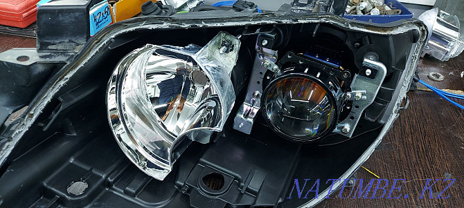 Headlight adjustment. Headlight polishing. Installing lenses. Car dry cleaning. Aqtobe - photo 3