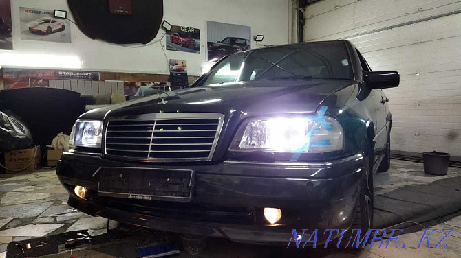 Installation of lenses, polishing headlights with analysis, defogging) Almaty - photo 2