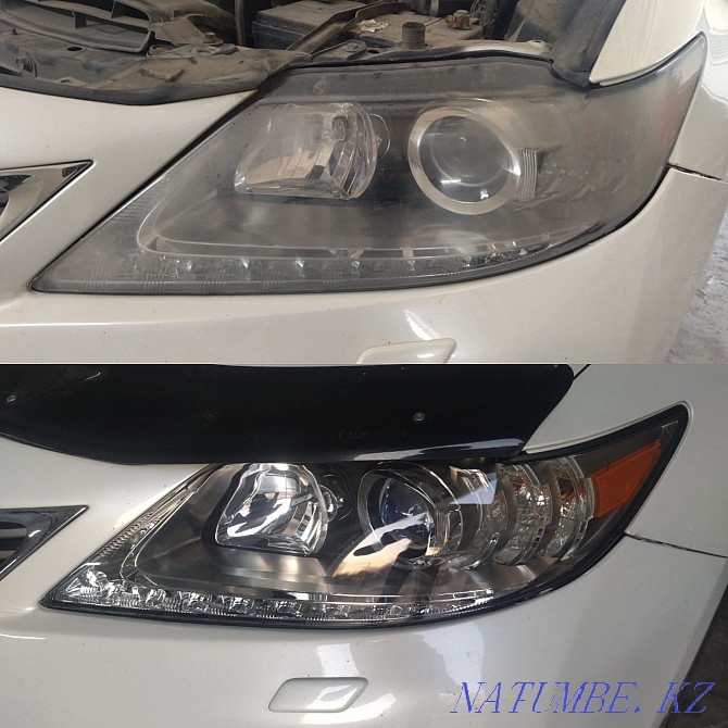 Action 15%. Headlight polishing. Headlight restoration. Lens installation. headlight cleaning  - photo 1