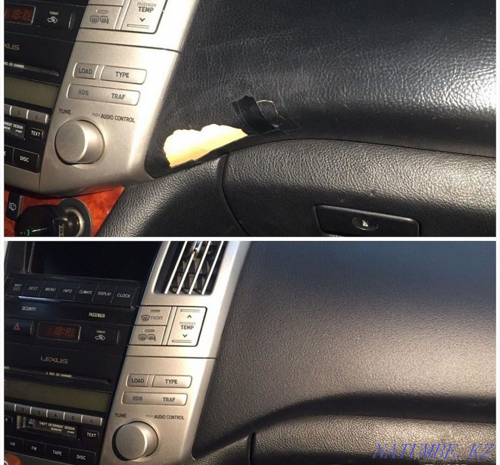 Салонды қайта қаптау Торпедо панелін қайта қаптау Ayerbak панелін қалпына келтіру.  Алматы - изображение 6