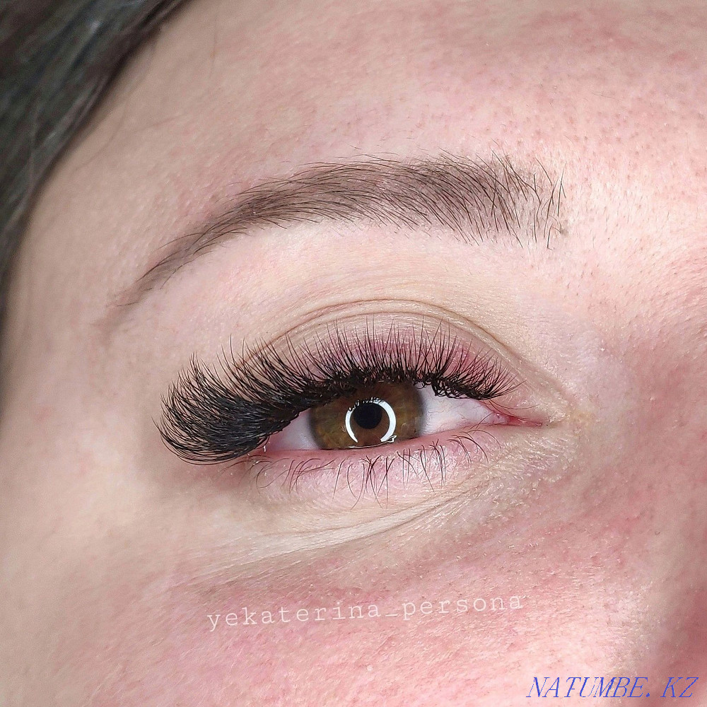 Наращивание ресниц/Коричневые реснички/Изгиб L/Стразы/Любой эффект Уральск - изображение 3