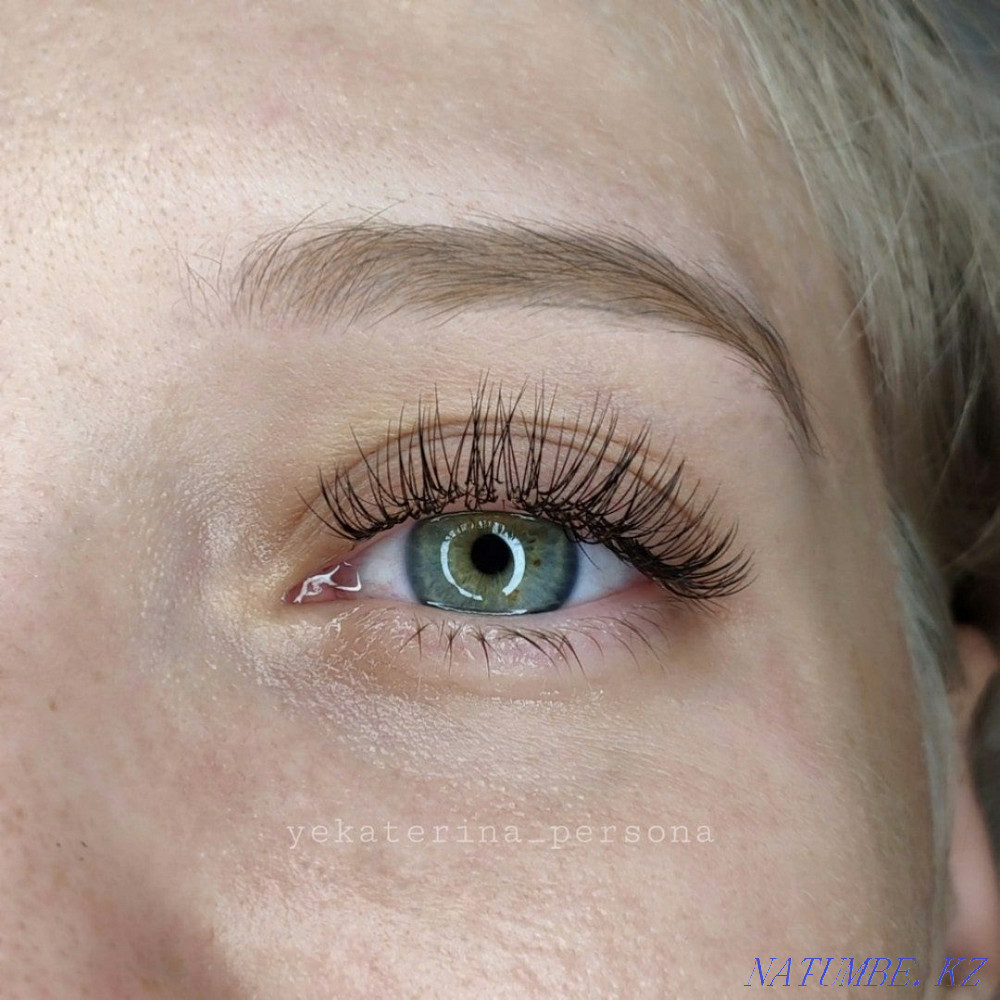 Наращивание ресниц/Коричневые реснички/Изгиб L/Стразы/Любой эффект Уральск - изображение 2