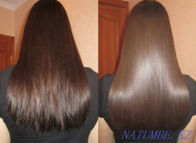 Keratin, botox, nanoplasty, hair extensions Kostanay - photo 2