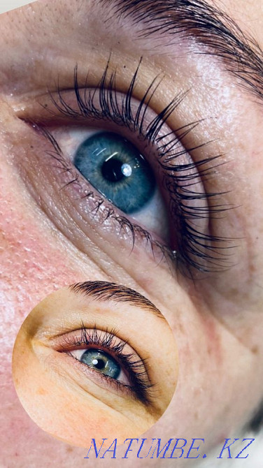 Lamination of eyelashes with Botox, Shaping and coloring of eyebrows. Rudnyy - photo 5