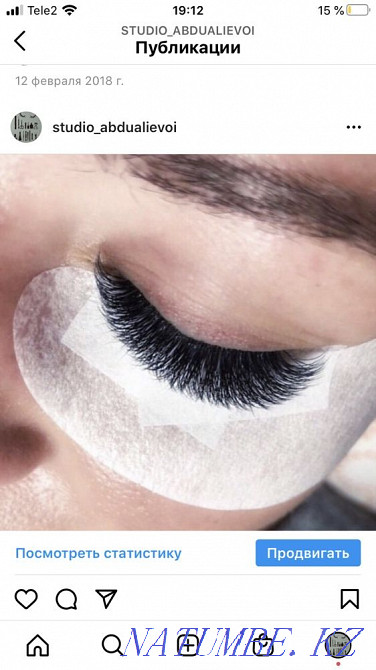 Eyelash extensions, manicure Astana - photo 1