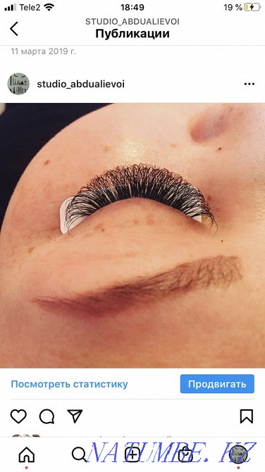 Eyelash extensions, manicure Astana - photo 3