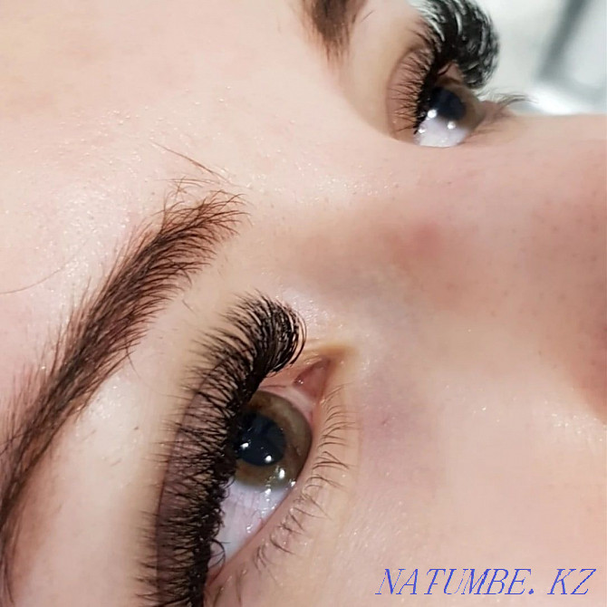 Eyelash extensions + lamination of eyelashes and eyebrows. Kokshetau - photo 7