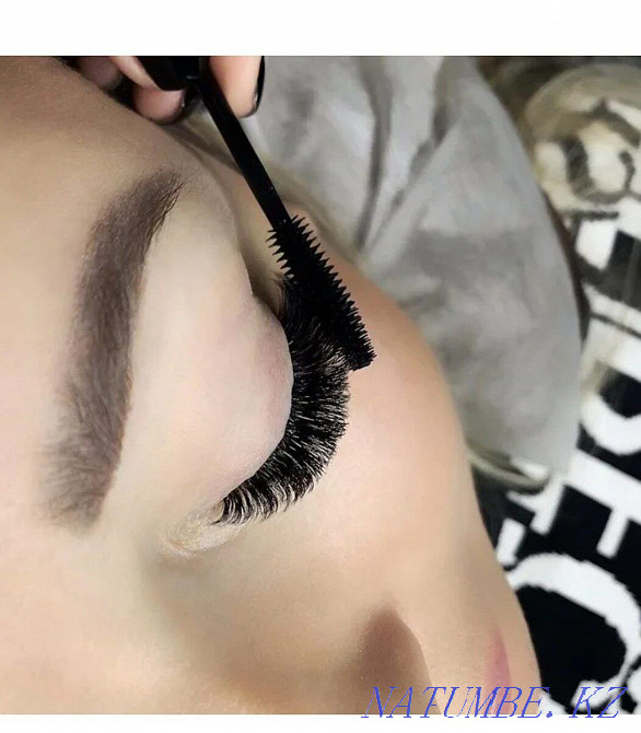 Eyelash extensions + lamination of eyelashes and eyebrows. Kokshetau - photo 6