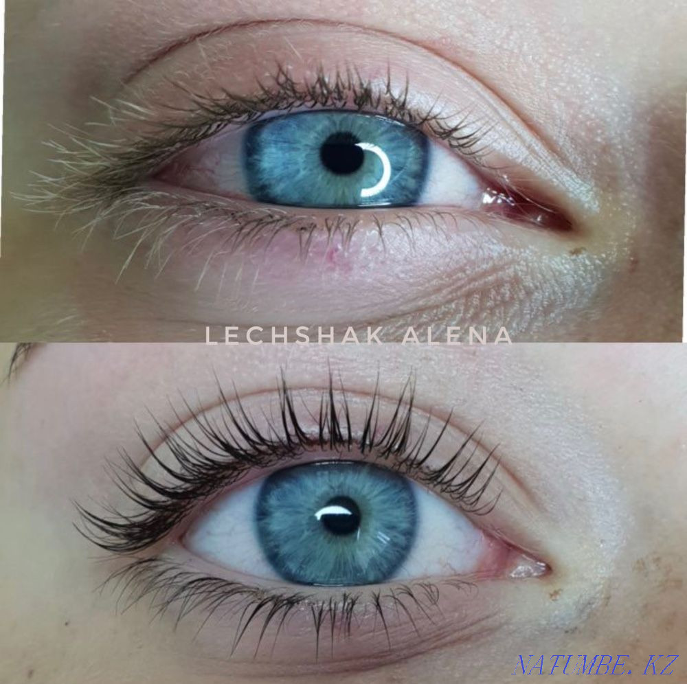 Extension and Lamination of eyelashes, EYEBROWS, TRAINING Karagandy - photo 1
