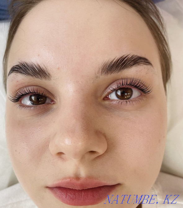 Ламинирование ресниц и бровей 3000тг Алматы - изображение 1