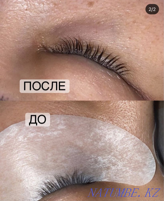 On departure !!Lamination of eyelashes and eyebrows !Eyelash extension ! Almaty - photo 2