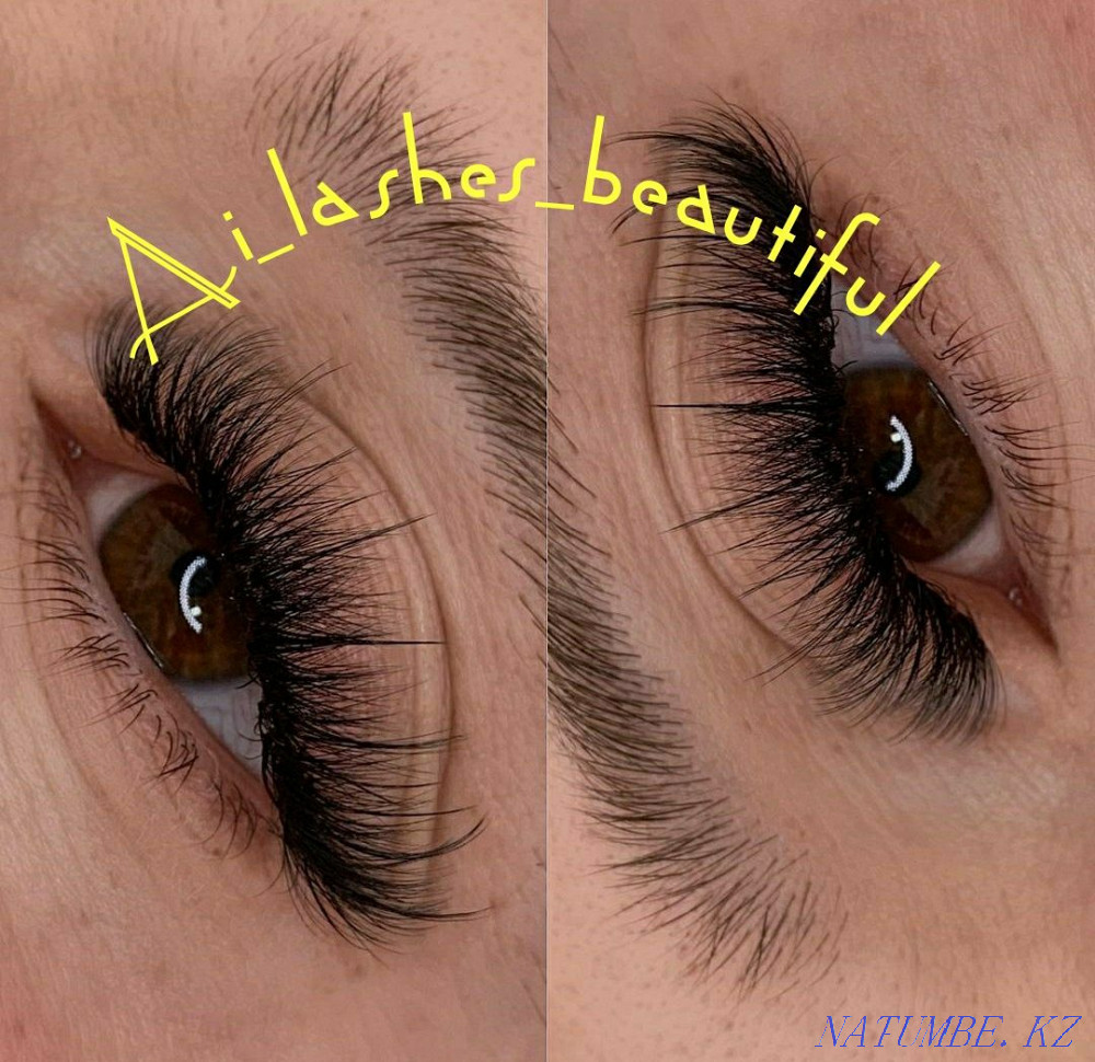 Наращивание ресниц на выезд и в салоне красоты цены от 2000тг Шымкент - изображение 8