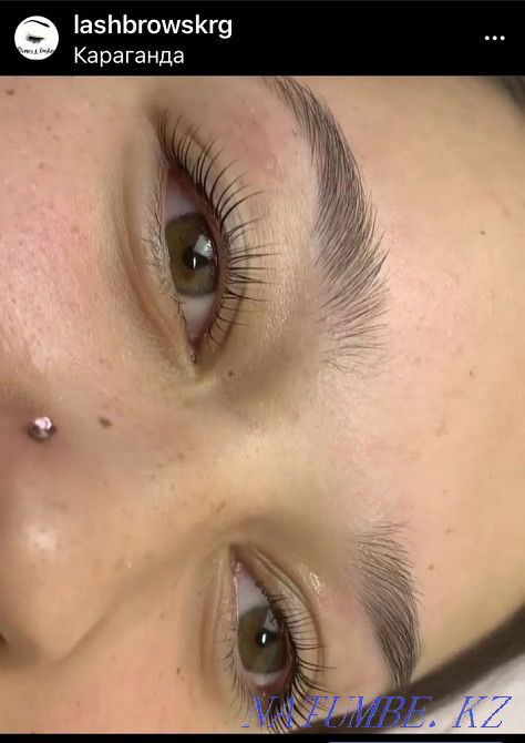 Ламинирование ресниц и бровей, коррекция и покраска бровей Караганда - изображение 1
