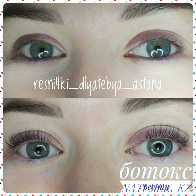 Lamination and botox eyelashes Astana - photo 6