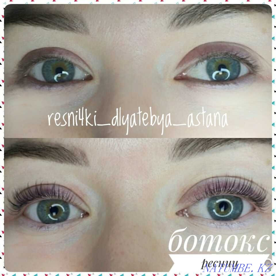 Lamination and botox eyelashes Astana - photo 6