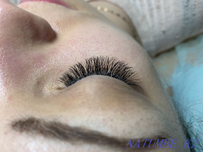 Eyelash extensions 4000-classic and 2D, 5000-volume Almaty - photo 6