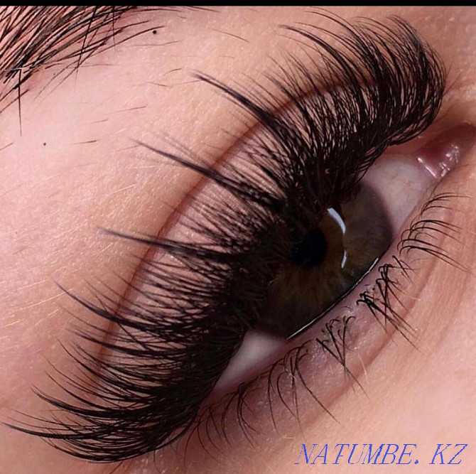 Eyelash extensions all volumes 4500tg, Shugaring the whole body 7000tg Shymkent - photo 1