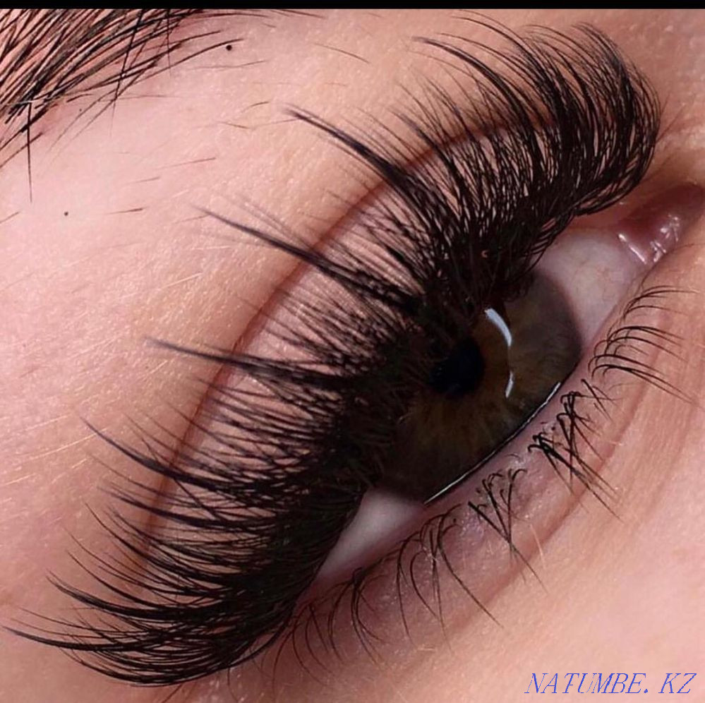 Eyelash extensions all volumes 4500tg, Shugaring the whole body 7000tg Shymkent - photo 1