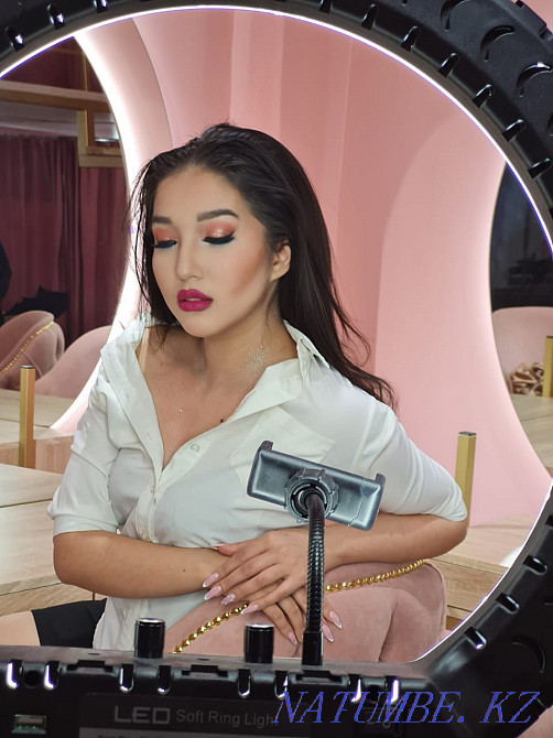 Building. Makeup. Eyelashes. Hairstyles. Gel coating. Salon. Sugaring Aqtobe - photo 1