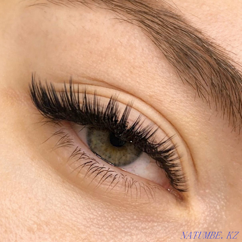 Наращивание ресниц , коррекция бровей Астана - изображение 1