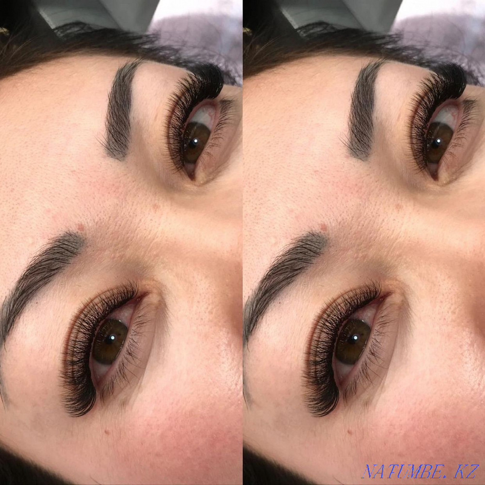 Наращивание ресниц , коррекция бровей Астана - изображение 3