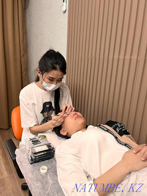 Наращивание ресниц , коррекция бровей Астана - изображение 6