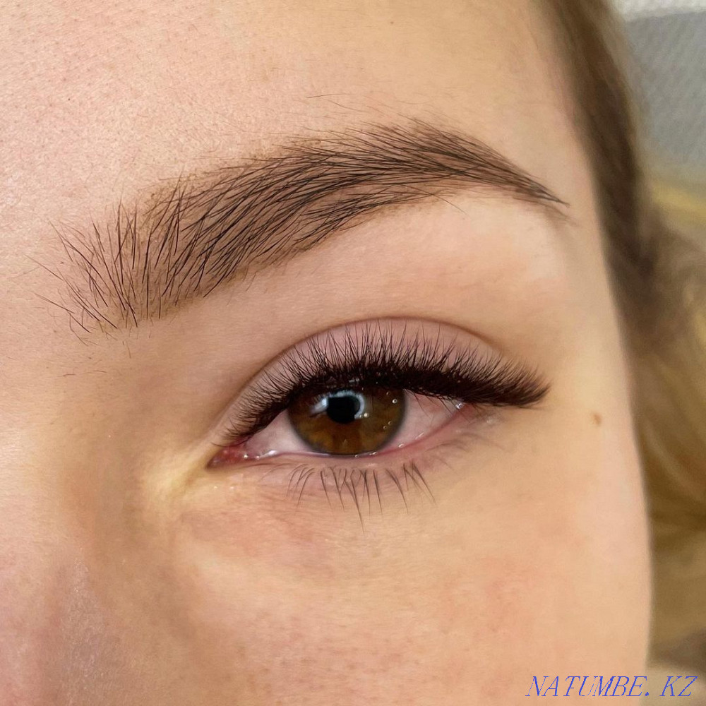Наращивание ресниц , коррекция бровей Астана - изображение 4