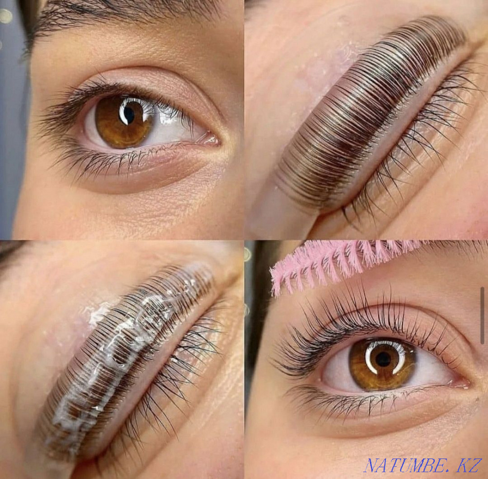 Lamination of eyelashes and eyebrows 2500. Kostanay - photo 1